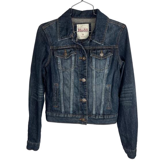 Mudd Jackets & Blazers - VTG MUDD | Blue Dark Wash Denim Y2K Jean Jacket | Junior's